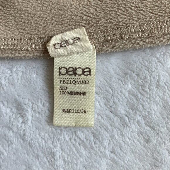 Papa Kids 4T 5T Beige Fleece Vest Zip-Up GUC Toddler Layer Size 110 - Picture 3 of 16